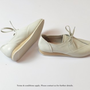 Tructure Minimalist | Casual Shoes | Handmade Shoes | Warm White | Sheepskin | RS7525A